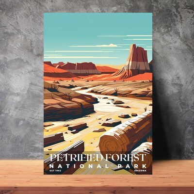 Petrified Forest National Park Poster, Travel Art, Office Poster, Home Decor | S3 - image3